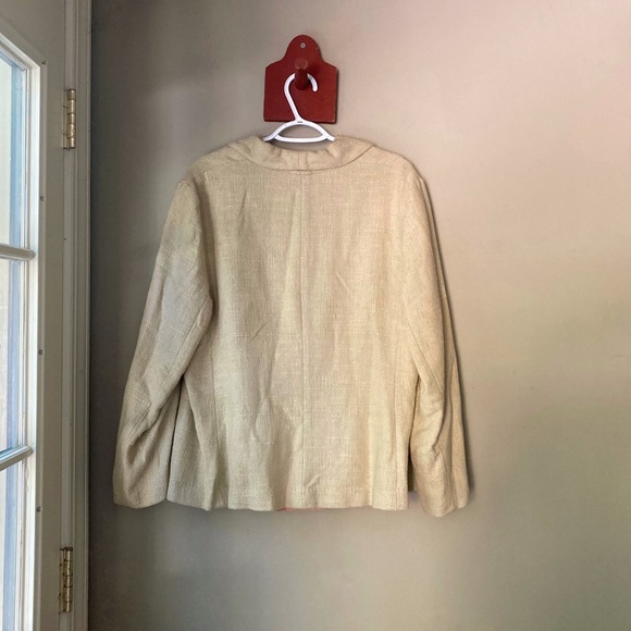 Vintage Dunn's Tan Oversized Blazer M-L - Picture 3 of 7